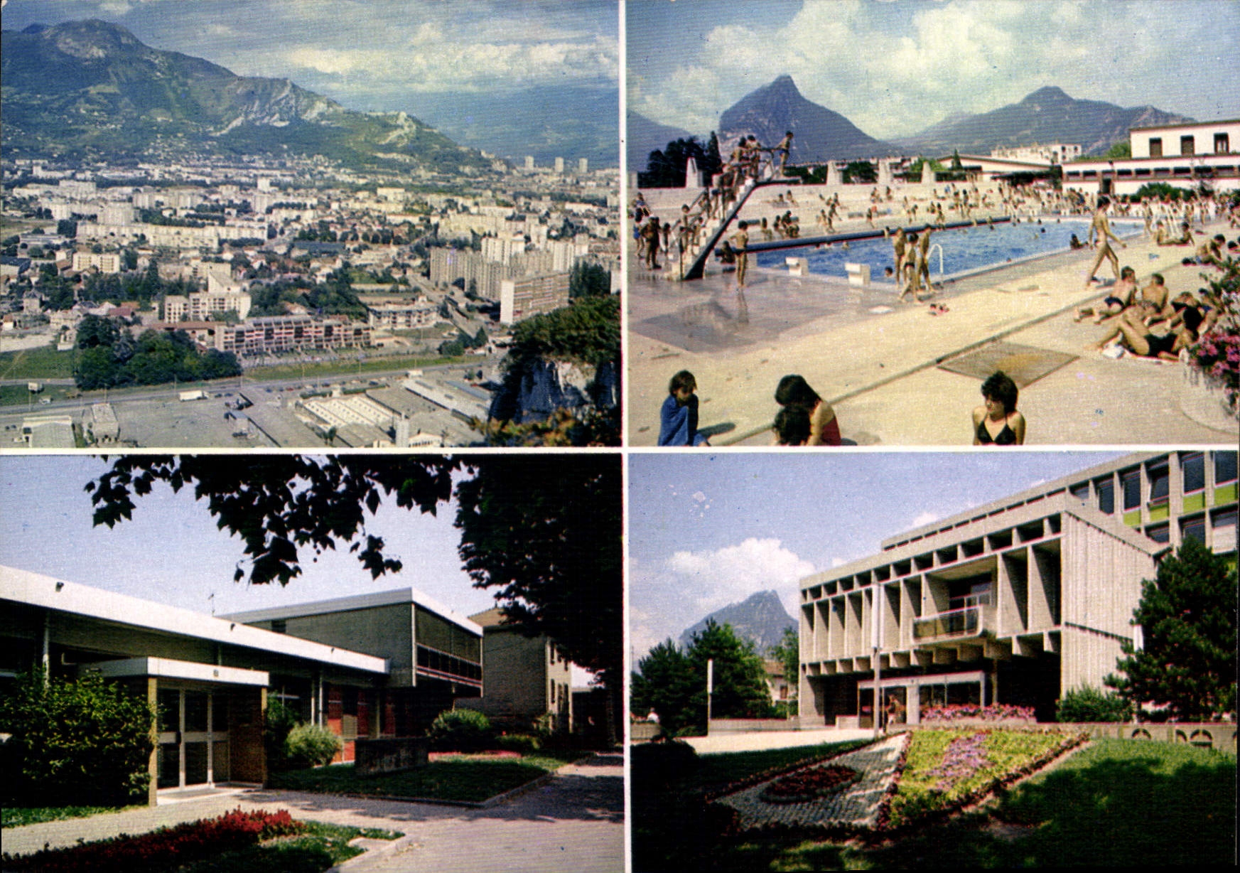 Fontaine (Isère) — vue panoramique, piscine, bâtiments — Société d'Agences et de Diffusion G. r. Sergent, Imprimerie Bobillot