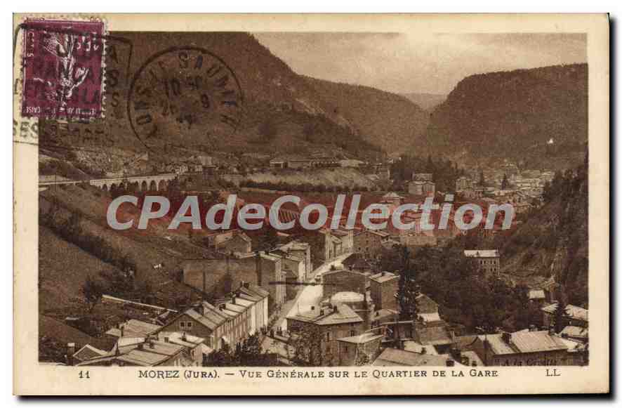 CPA Morez Vue Generale Sur Le Quartier De La Gare