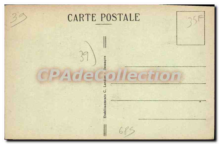 Établissement Thermal - SALINS-les-BAINS (Jura) — La Piscine et le GRAND HOTEL des BAINS — éditeur C.-Le — Verso