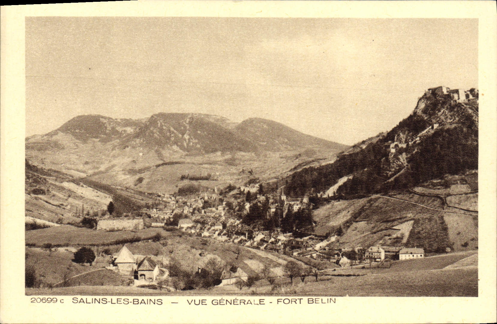 Salins-les-Bains — Vue générale — Fort Belin
