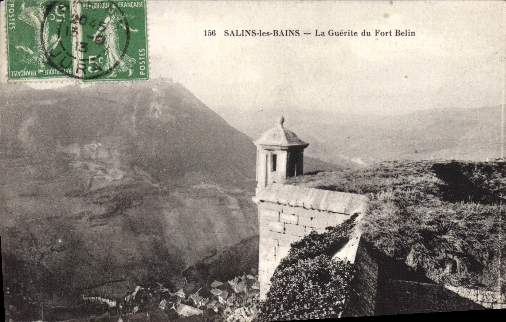 SALINS-les-BAINS — La Guérite du Fort Belin — Éditeur : Salins-les-Bains, n° 156