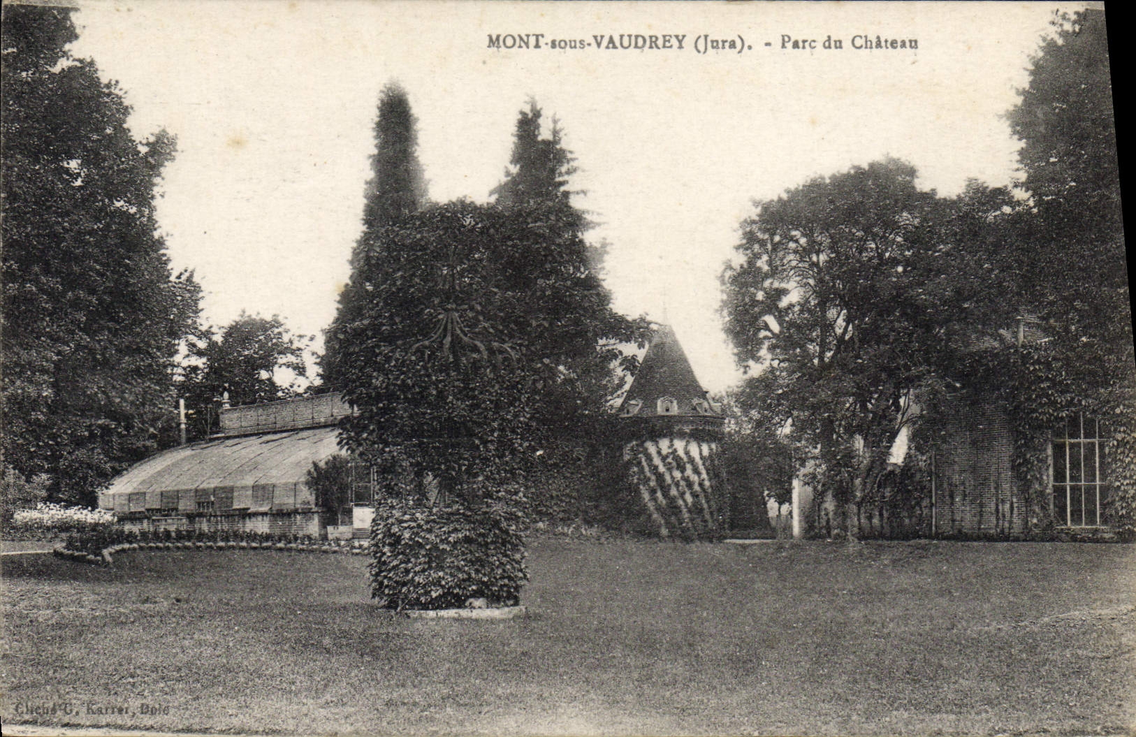 CPA Mont Sous Vaudrey Parc Du Chateau