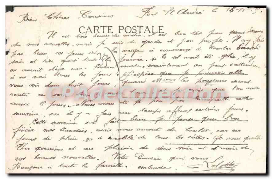 SALINS-les-BAINS — Vue générale (en Aval) N° 2 — Édition Figuelet, Salins — Achterkant