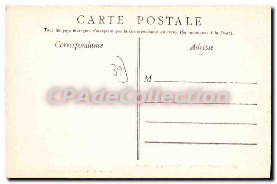 Saint-Amour — La Chapelle d'Allional — Édition G. B., Lons-le-Saunier. — Verso