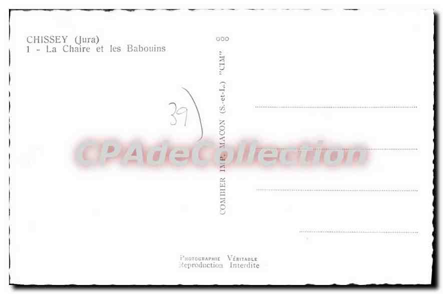 Chissey (Jura) — La Chaire et les Babouins — CIM — Verso