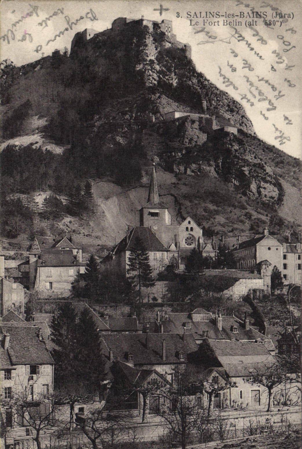 Salins-les-Bains (Jura) — Le Fort Belin (alt. 580 m) — éditeur non identifié, n° de série 3