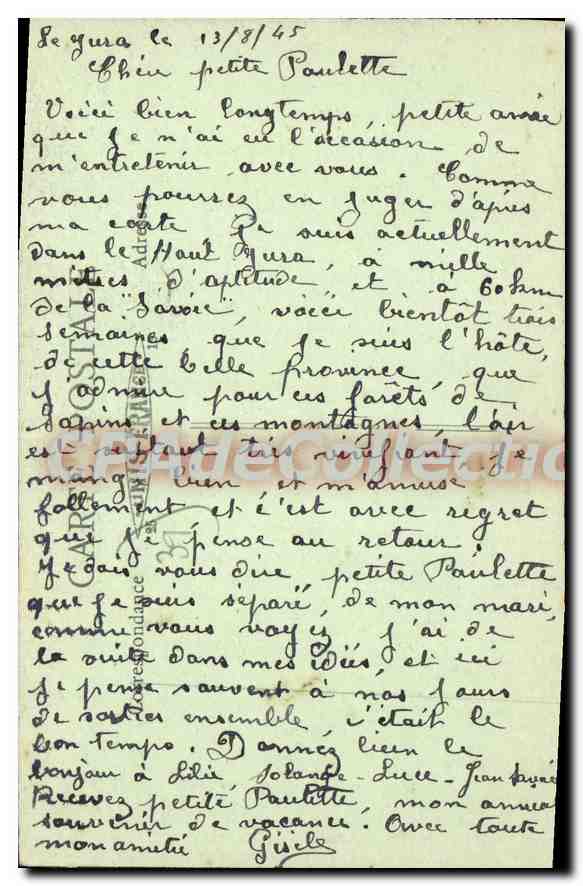 Morbier (Jura) — La Cascade du Soutet — B. ROLAND, n°51 — Verso