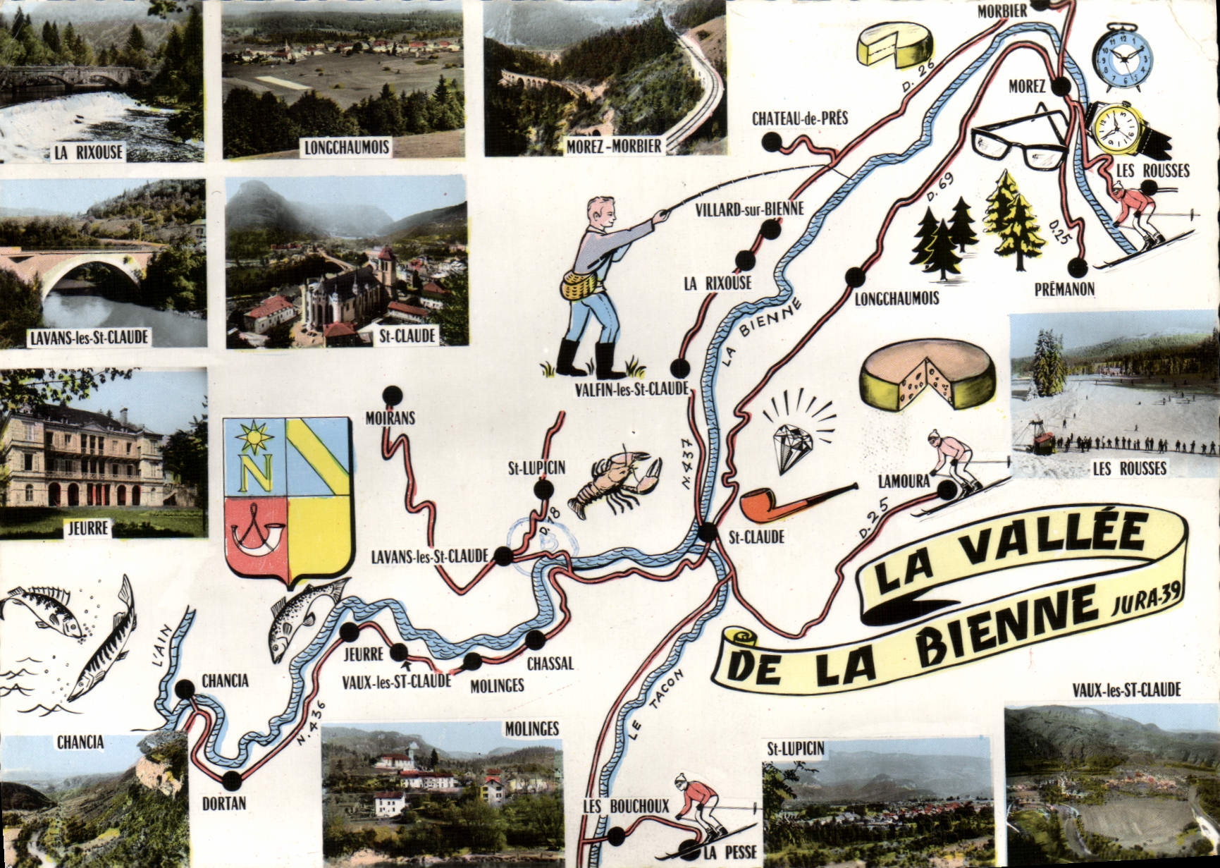 La Vallée de la Bienne — Jura — Éditeur : Combiér Imp. MACON (71) - N° 21