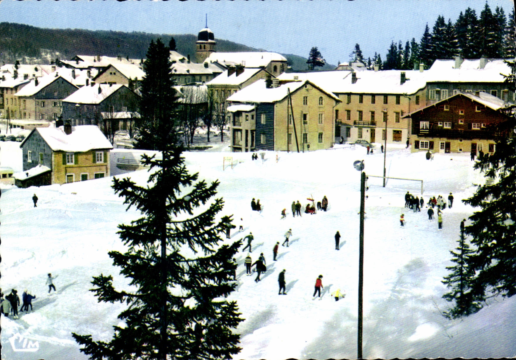Les Rousses (39, Jura) — Vue générale et la Patinoire — Édition Combière