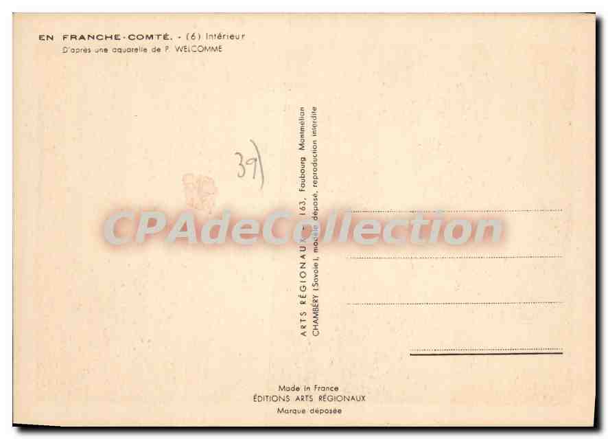 Intérieur en Franche-Comté — (6) — Éditions Régionales — Achterkant
