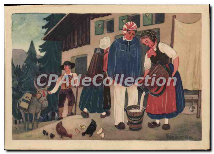CPSM fruitière D'Apres Une Aquarelle de WELCOMME