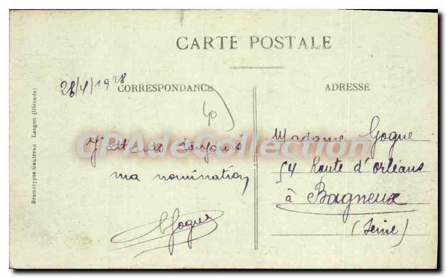 CPA Aire Sur I'Adour Cloitres De I'Ancien Grand Seminaire — Rückseite