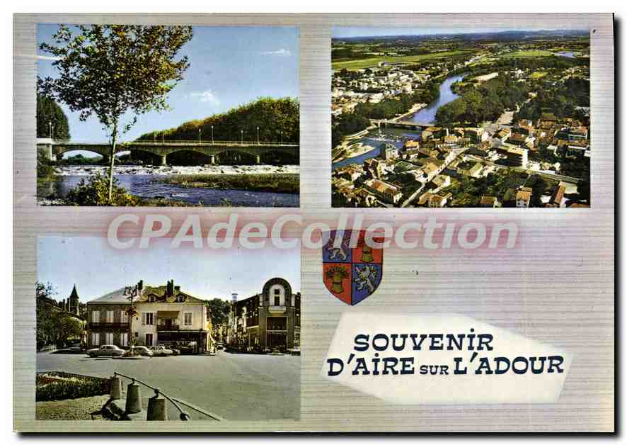 CPSM Aire Sur Adour Le Pont Vue Generale