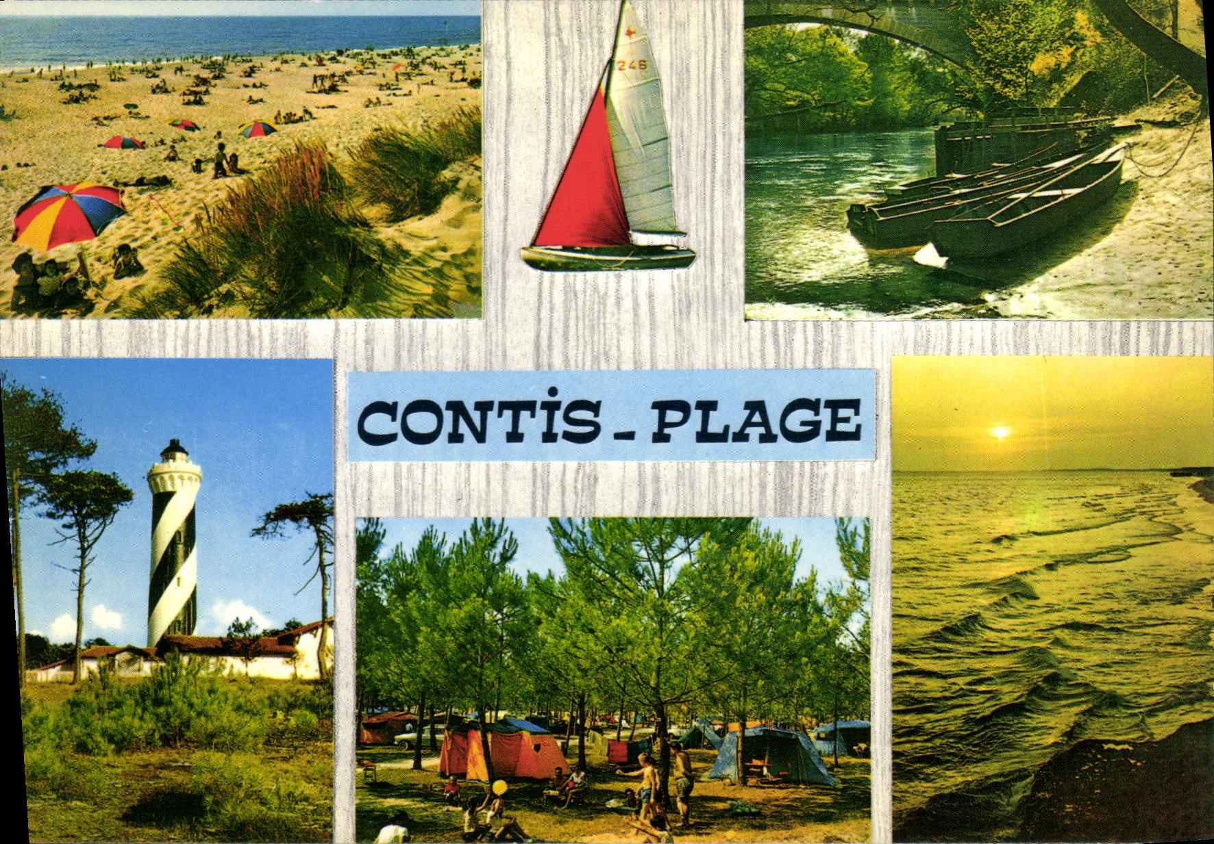 Contis-Plage — plage, phare, camping — éditeur CAP-TECH AC ÉDITIONS PANAZOL