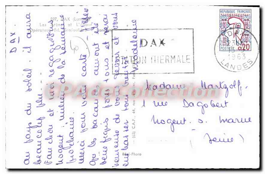 Le stade de Dax — vue aérienne — Cap — Achterkant
