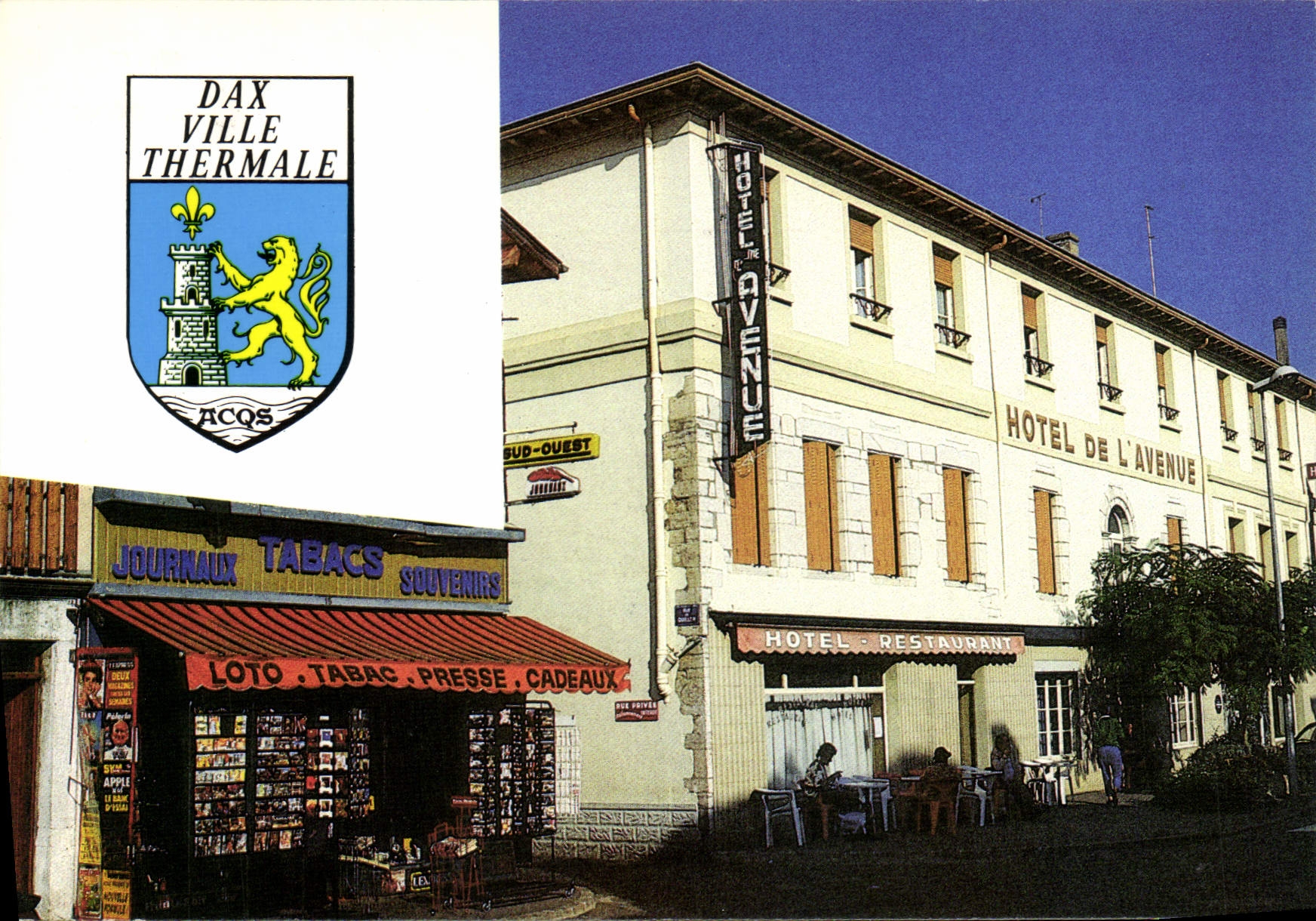 Dax - Ville thermale — Hôtel de l'Avenue, éditeur DAX - Ville thermale, n° de série 401177