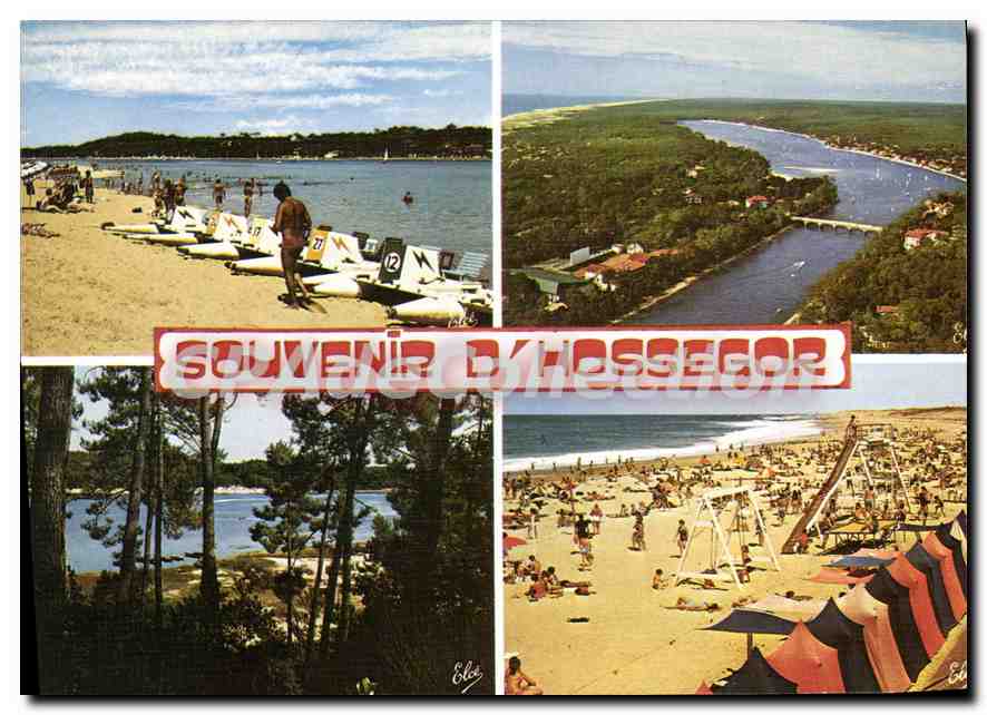 CPSM Hossegor La Plage Blanche Vue Generale Du Lac