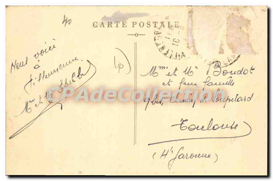 CPA Villeneuve De Marsan Les Arenes Entree Principale — Rückseite