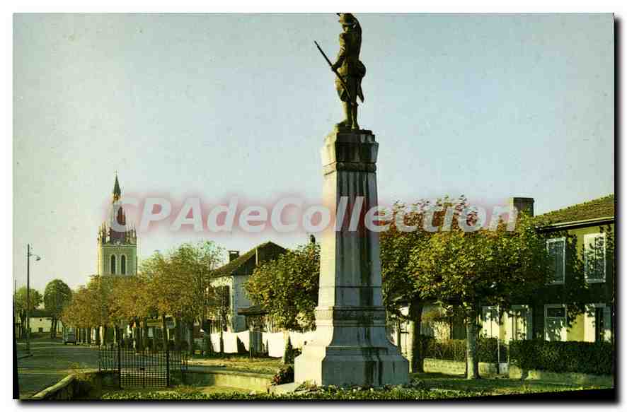 Lit-et-Mixe (Landes) — Le monument aux morts et l'église — Éditions Modernes « Théojac »