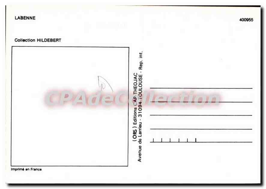 Labenne — Blason adhésif vinyl lavable — Éditions Larrieu — Verso