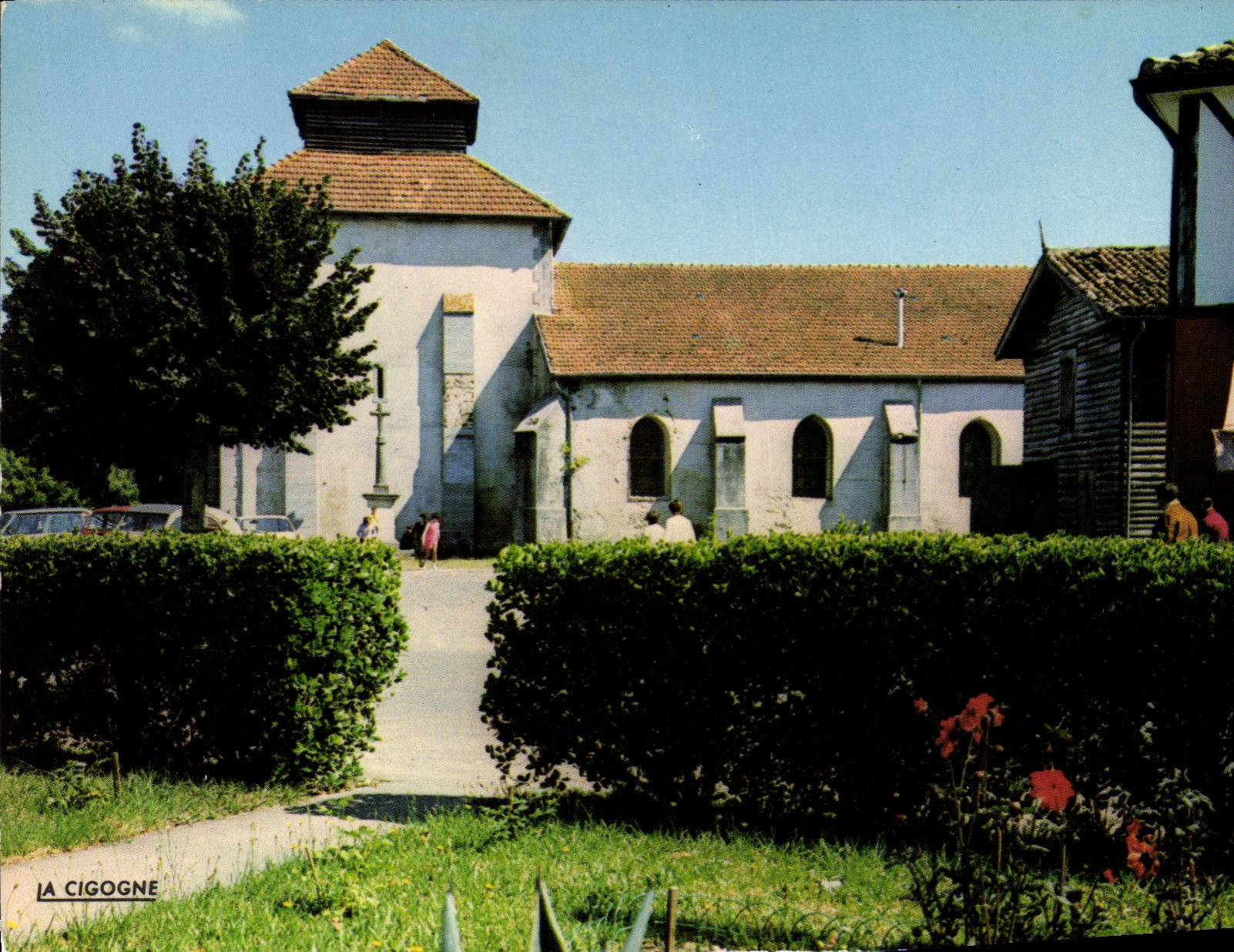 La Cigogne — Vue partielle du bourg - son église — Éditions 'LA CIGOGNE'