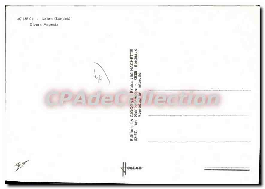 CPSM Labrit Divers Aspects — Verso