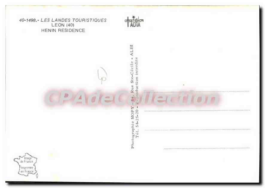 Résidence Henin — Les Landes Touristiques — Mody — Verso