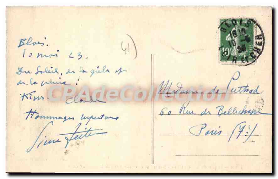 Bleis — Piazza della Repubblica — Monumento eretto ai Morti della Grande Guerra 1914-1918 — Fototipia G. Vaumier, Bleis — Verso