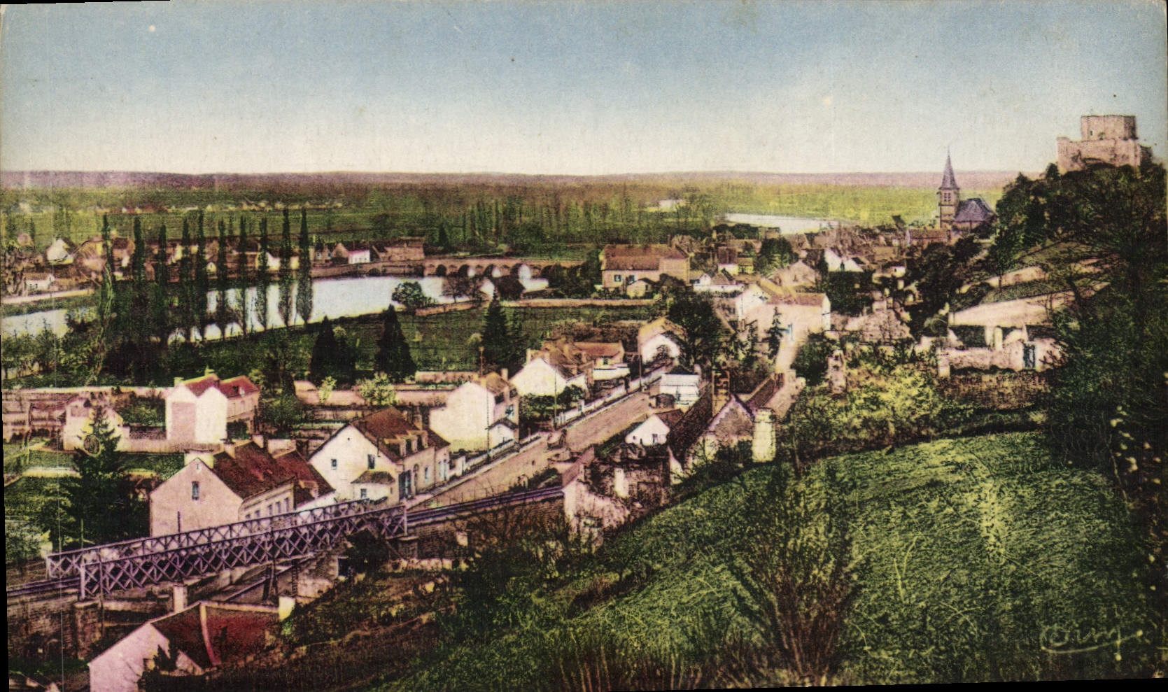 Montrichard (Loire-et-Cher) — Vue générale — éditeur Concrier