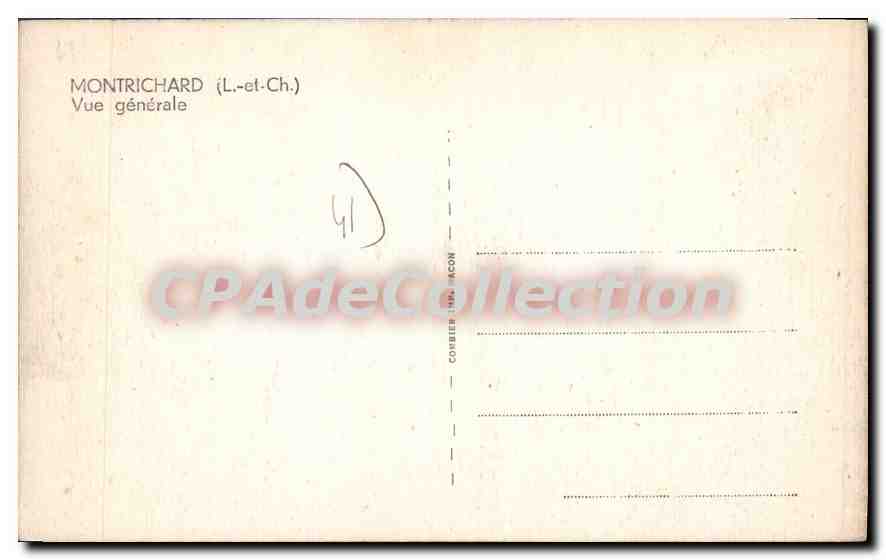 Montrichard (Loire-et-Cher) — Vue générale — éditeur Concrier — Reverso