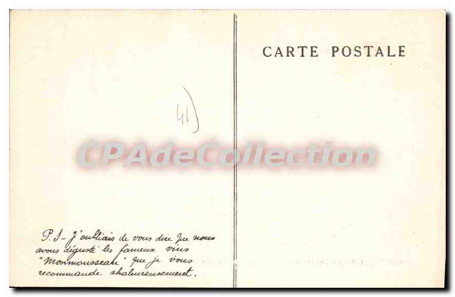 Montrichard (Touraine) — Vue prise à la sortie des Caves — J.-M. Monmousseau — Verso