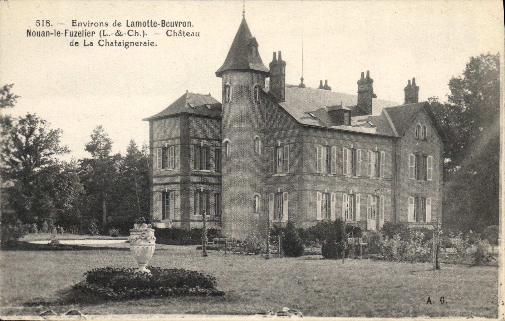 CPA Environs de Lamotte Beuvron Nouan le Fuzelier Chateau de La Chataigneraie