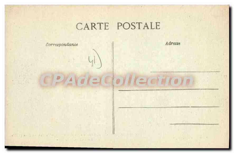 CPA Ouchamps Castel Dunois ou Vieux Chateau de Savonnieres La Salle des Gardes — Verso