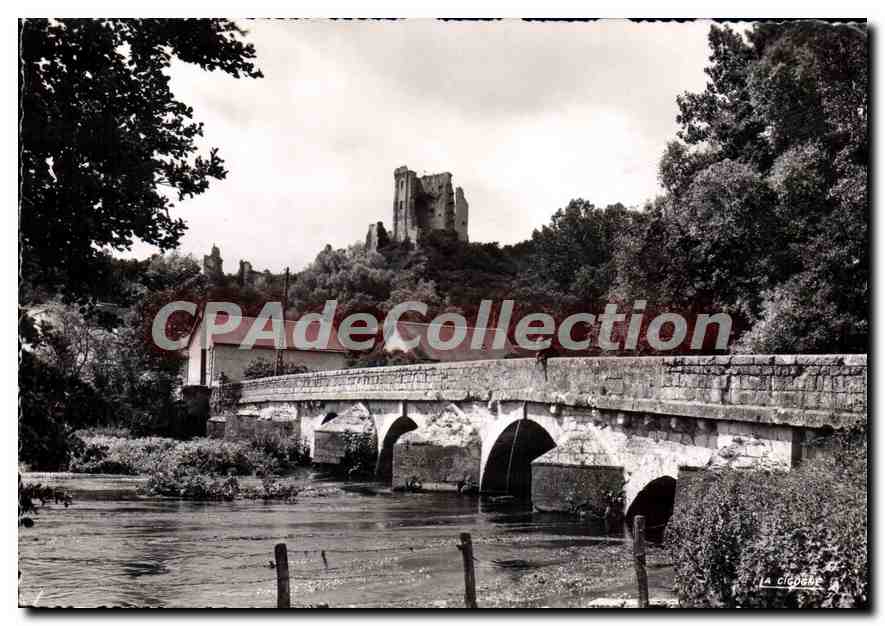 CPSM Lavardin La Chateau Son Pont du Moyen Age sur le Loir