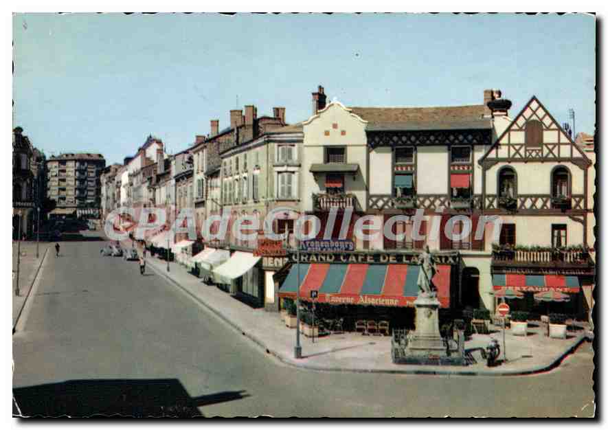 Roanne — Place de la Paix et Rue Jean-Jaurès — Photo Hard, Roanne