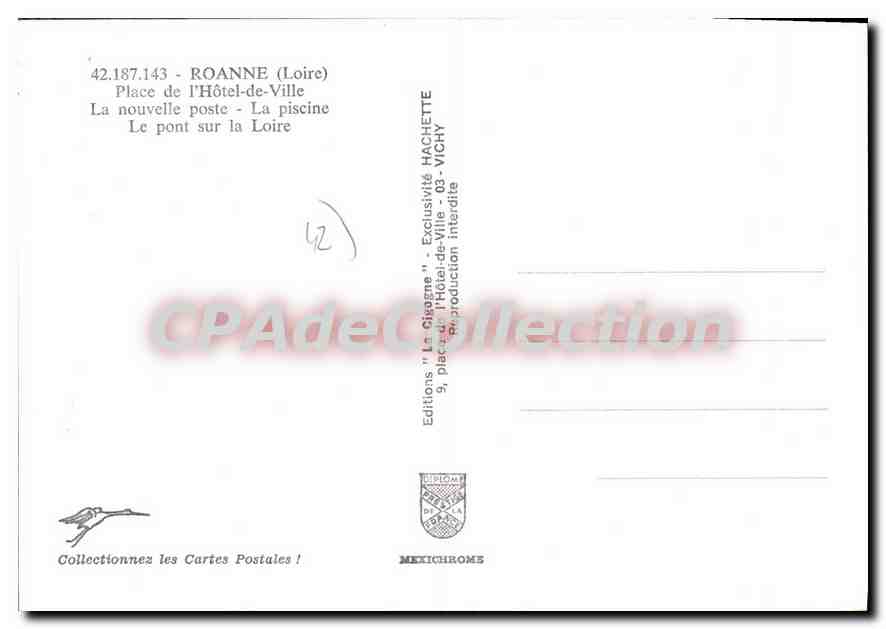 Roanne — vue panoramique — Éditions 'La Gérame' — Reverso
