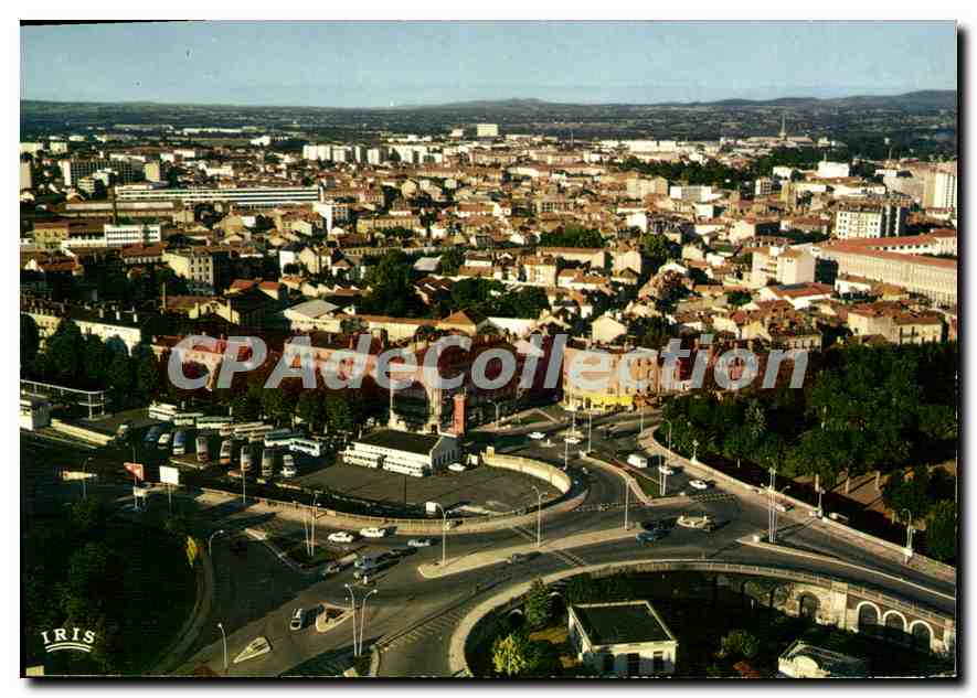 Roanne (Loire) — Le Pont des Promenades et la Gare Routière — Éditions 'La Cigogne' Hachette