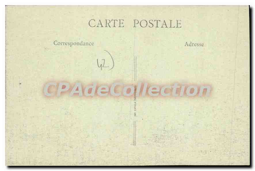 CPA Saint Etienne Vue Generale Gare du Clapier et Coteau Sainte Barbe — Rückseite