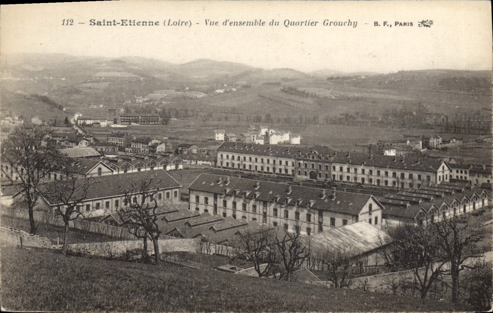Saint-Étienne (Loire) — Vue d'ensemble du Quartier Grouchy — B.F., Paris