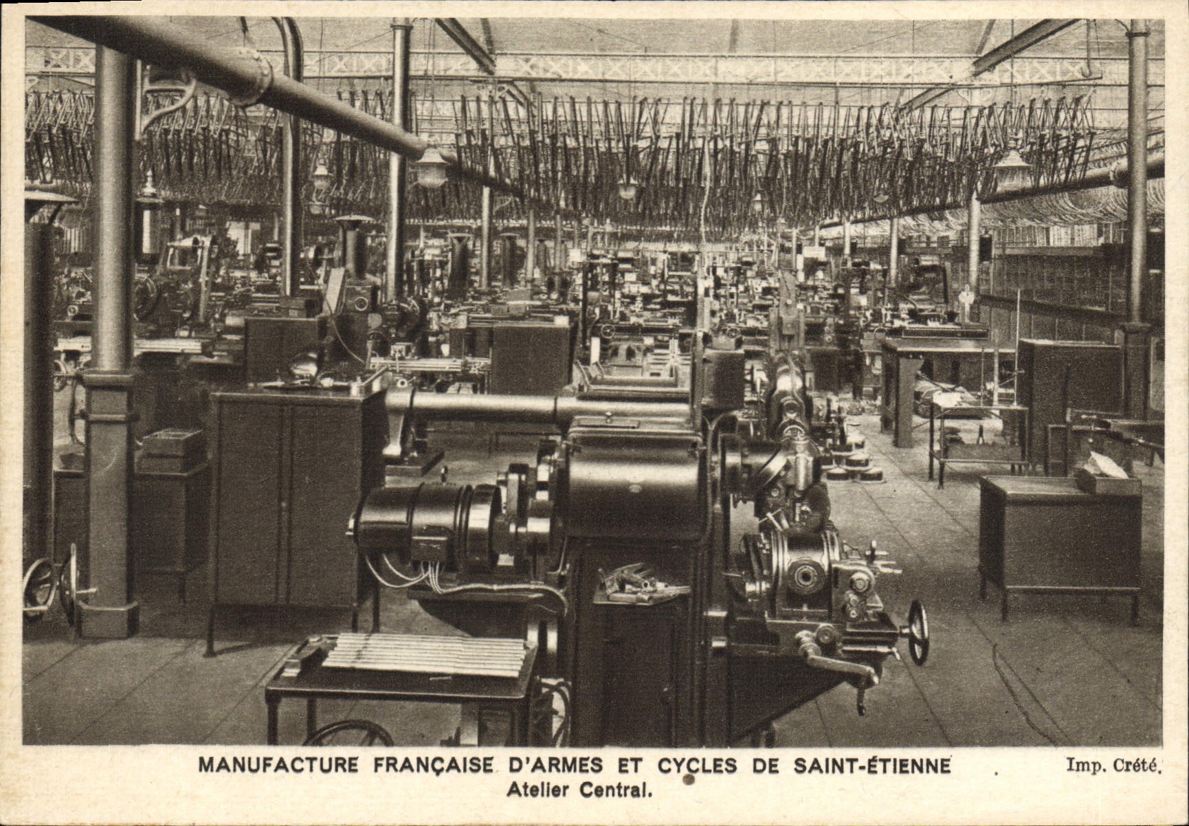 Manufacture Française d'Armes et Cycles de Saint-Étienne — Atelier Central — Imp. Créété