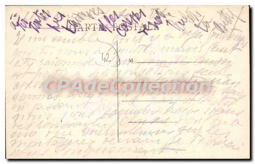 CPA Chateau de Genetine pres Noiretable — Back