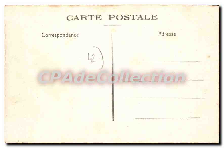 Apinac (Loire) — Cure d'Air (Alt. 940 m.) — Les Remparts de l'Ancien Château — Coll. Berthet - Jean Bernard, édit. — Verso