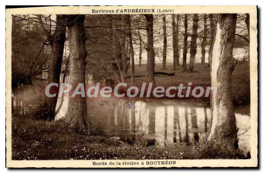 CPA Environs d'Andrezieux Bords de la Riviere a Boutheon