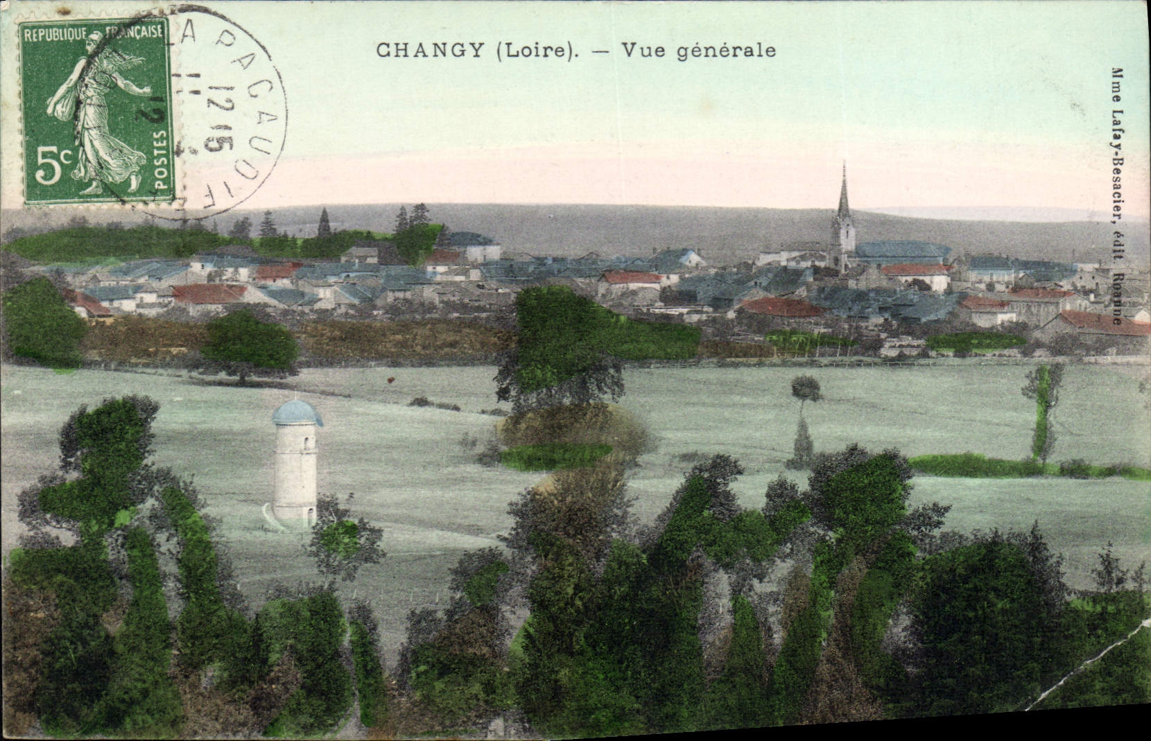 Changy (Loire) — Vue générale — Mme Laby-Besacier, édit. Roseau