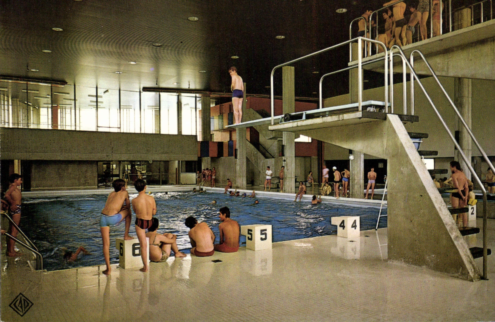 CPSM Firminy La Piscine
