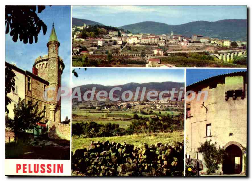 CPSM Pelussin tour du Chateau de Virieu Vue Generale