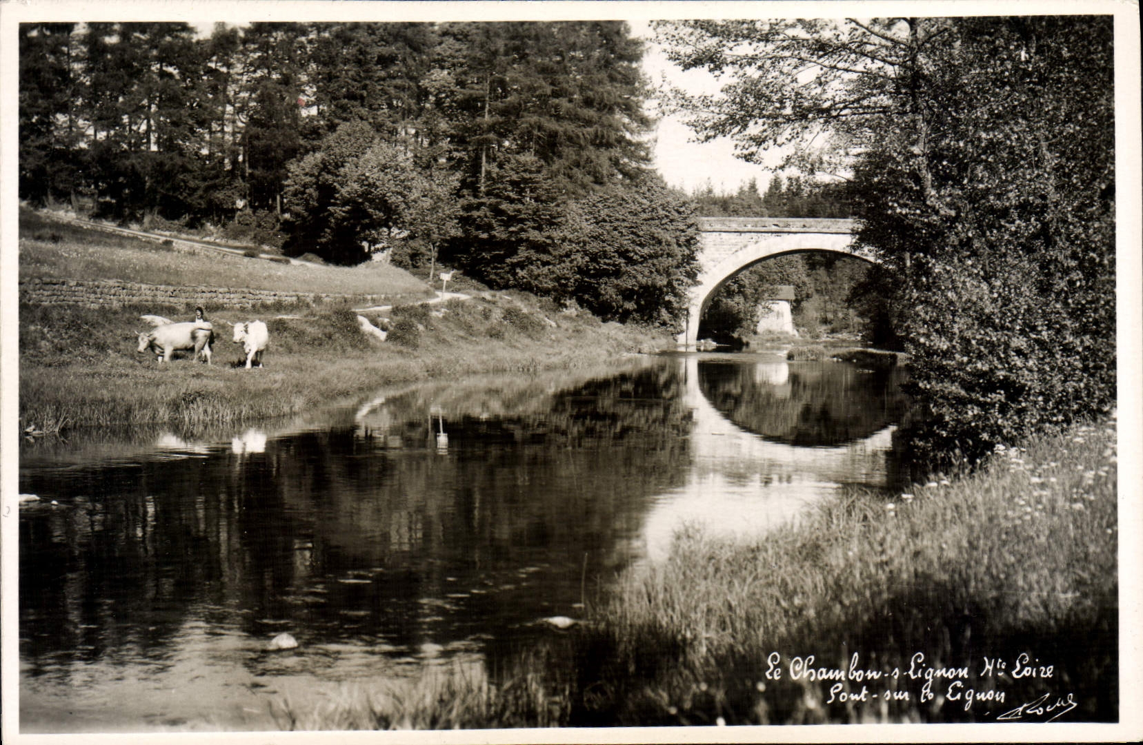 CPA Le Chambon sur Lignon Pont sur le Lignon