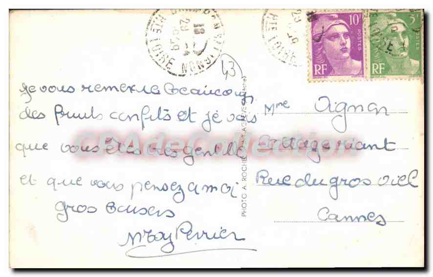 CPA Le Chambon sur lignon Vue Generale — Verso