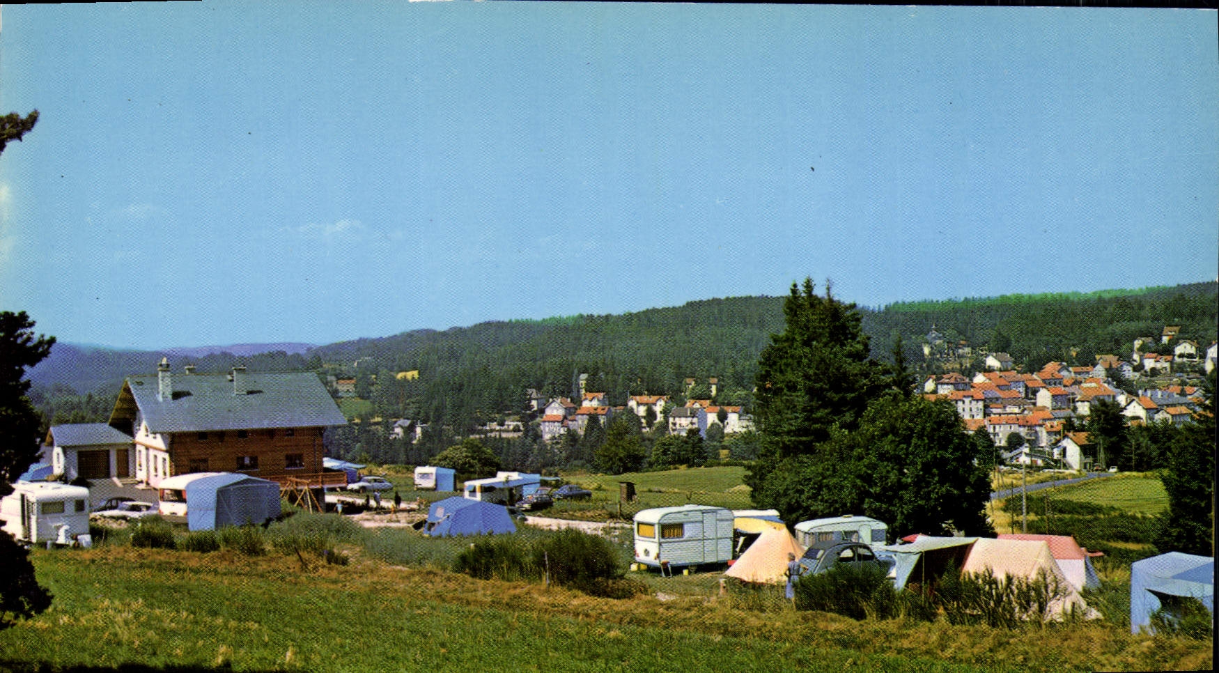 CPSM Le Chambon sur lignon Le Camping des Hirondelles