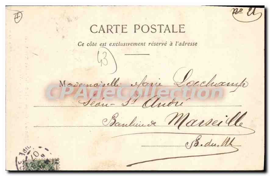 CPA Entree du Chateau de la Roche Lambert pres Le Puy en Velay — Rückseite
